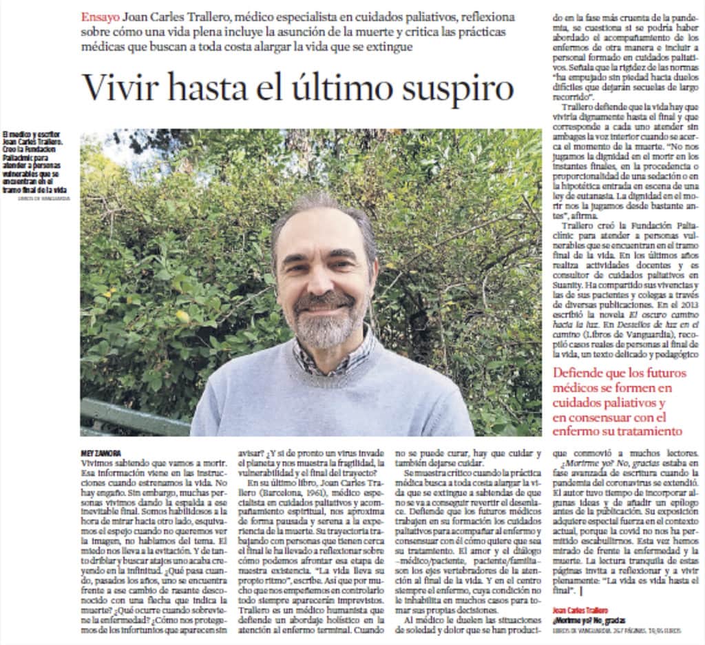 Dr trallero en La Vanguardia 30-5-21 Dr trallero en La Vanguardia 30-5-21